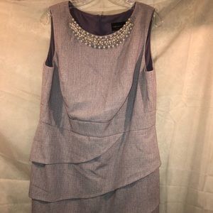 New Lavender dress with pearls around neckline